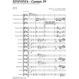 PDF - Sinfonia Cantate 29 - BACH Jean Sébastien