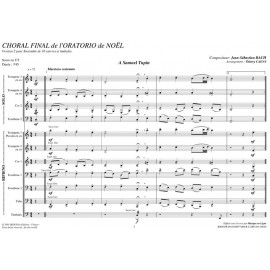 PDF - Choral Final Oratorio de Noël V2 - BACH Jean Sébastien