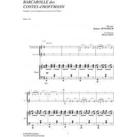 Barcarolle des contes d'Hoffman  - OFFENBACH Jacques 