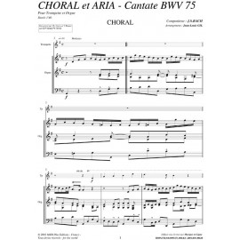 PDF - Cantate BW75 - Choral et Aria - BACH Jean Sébastien /JL GIL