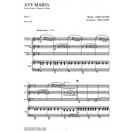 Ave Maria (V4) - CACCINI /Caens