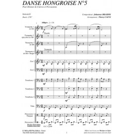 PDF - Danse Hongroise N°5   - BRAHMS Johannes