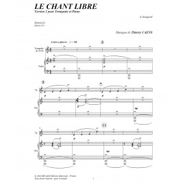 Le chant libre - CAENS Thierry