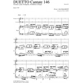 PDF - Cantate 146 Duetto - BACH Jean Sébastien